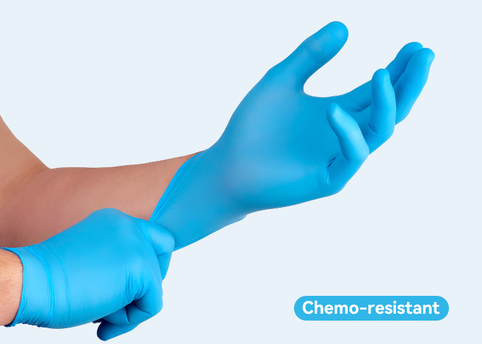 Chemo-resistant Nitrile Gloves