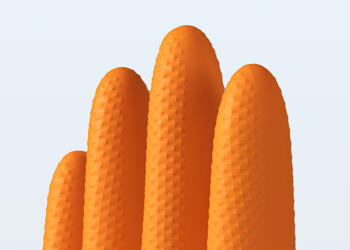 Diamond Textured Nitrile Gloves