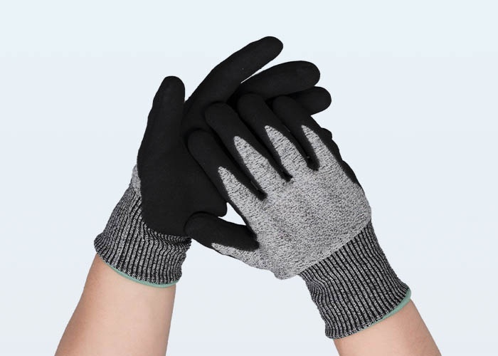 T Sandy Nitrile Coated and Cut-Resistant Gloves